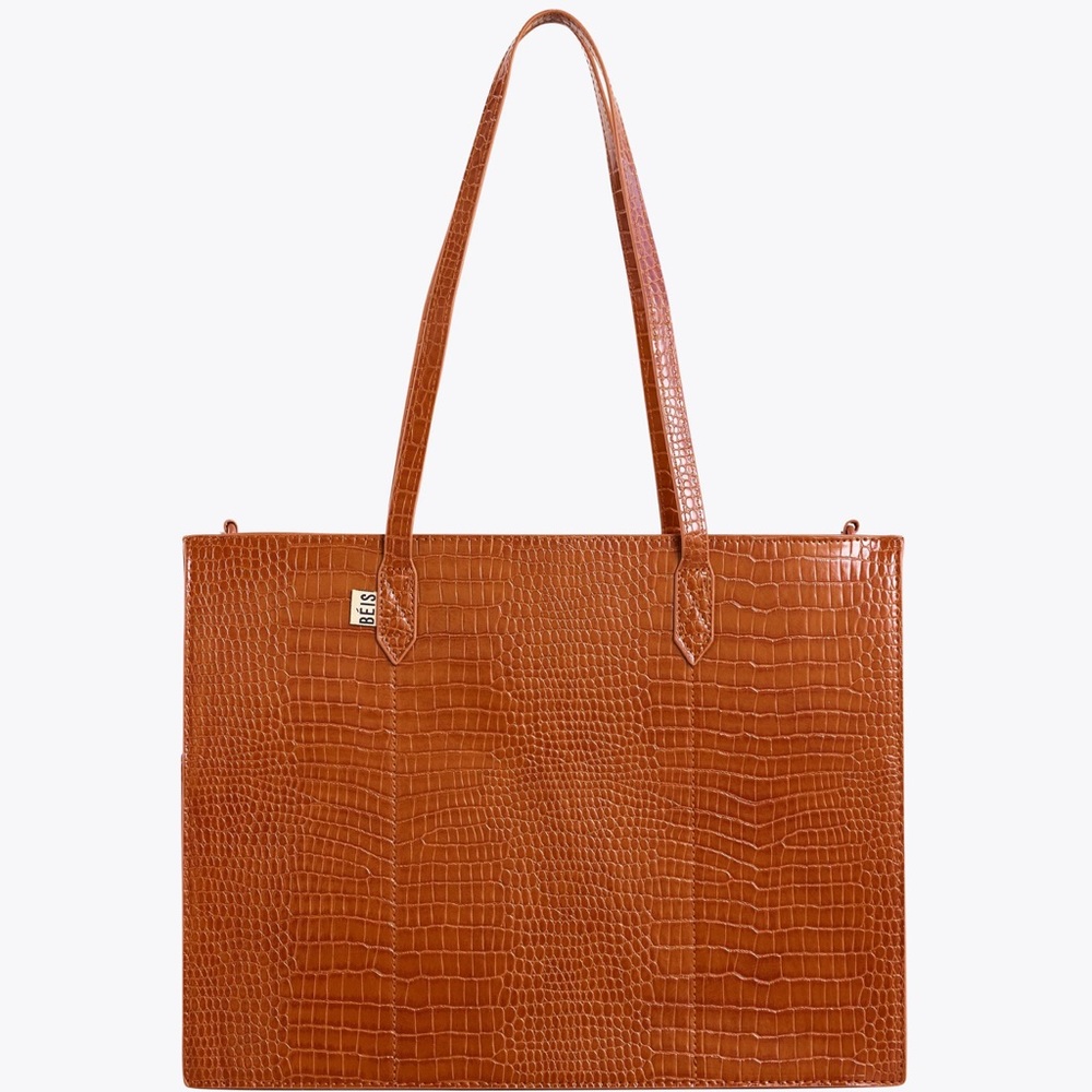NEW The Work Tote in Cognac Croc